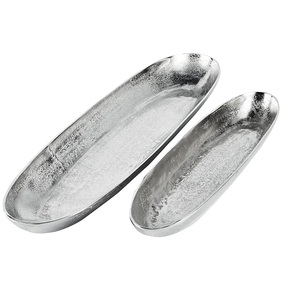 Plateaux décoratifs en aluminium de qualité supérieure Nouvelle arrivée Plateau de salle à manger et de décoration intérieure au design moderne. - Product Image 1