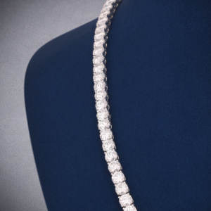 Collar de cadena de tenis personalizable con diamante de moissanita VVS de Plata de Ley 925 de diseñador de joyería de moda al por mayor - Product Image 3