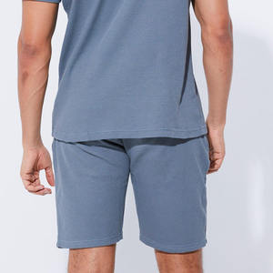 Summer New high quality Men Sports Tracksuit Short Sleeve t Shirts Shorts 2 Pieces Round Neck Workout Gym Running short Set Men - Product Image 5