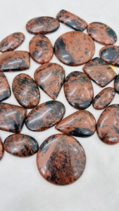 Venta al por mayor AAA grado pulido a mano Marconi obsidiana cabujón piedra preciosa curativa Natural joyería personalizada fabricación certificada por terceros - Product Image 4