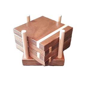 Latest Design Wood Cup Glass <b>Coaster</b> <b>Set</b> Brown Color Customized Size <b>Coaster</b> <b>Set</b> From - Product Image 1