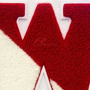 Parches de chenilla tejidos de tela personalizados, insignias de ropa bordadas para ropa de calle, parches de tamaño personalizado bordados al por mayor - Product Image 2