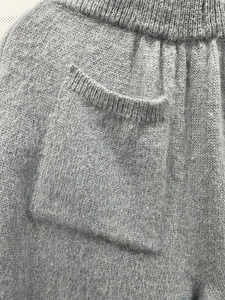 Personnalisé Mohair Laine Biker Gym Shorts Surdimensionné Cordon Tricot Running Basketball Shorts Streetwear Mohair Shorts pour Hommes - Product Image 5