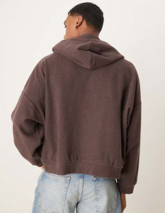 Sweat-shirts et sweats à capuche pour hommes de haute qualité personnalisés pour l'hiver, en molleton avec poche, couleur unie, couleur personnalisée - Product Image 4