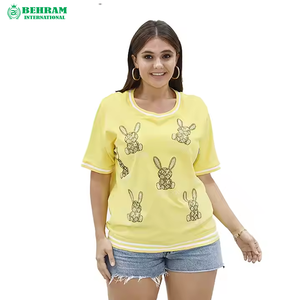 เสื้อยืดตาข่ายโอเวอร์ไซส์สำหรับผู้ชายเสื้อยืดพิมพ์ลาย boxy แบบหลวมสำหรับผู้หญิง - Product Image 3
