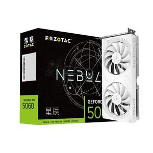 Z O T A C GE FORCE R T X 5060 8GB Blanc NEB ULAE OC HA Gaming GPU GDDR7 Fan Cooler M X M Condition pour Gaming Desktop - Product Image 1