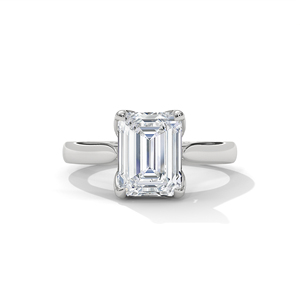 เครื่องประดับงานทำตามสั่ง9K 10K 14K 18K แหวนแต่งงาน VS1เพชรที่ผ่านการรับรองมาตรฐาน1CT เจียระไนจากมรกต - Product Image 1