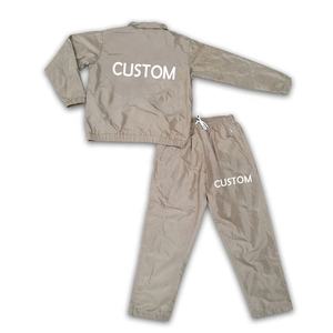 Conjunto deportivo personalizado de verano, sudadera para correr al por mayor, chándal impermeable con diseño de logotipo estampado, chándal de invierno a prueba de viento, tejido informal - Product Image 4