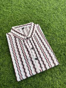 Camisa de Algodón Estampada de Primera Calidad para Hombre, Corte Entallado, Estilo Casual para Vacaciones, Diseño Elegante y Cómodo con Botones - Product Image 2