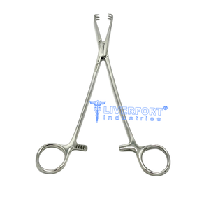 JACOBS Uterine Vulsellum fórceps, 8-1/2 "(21,6 cm), mordazas dentadas, curvadas lateralmente, 2X2 dientes instrumentos de Ginecología de acero alemán - Product Image 6