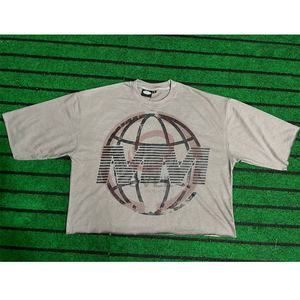 Camisetas de manga corta de talla grande de alta calidad para hombre, camisetas de algodón 100% para hombre, camisetas con hombros caídos Unisex en blanco con estilo - Product Image 5