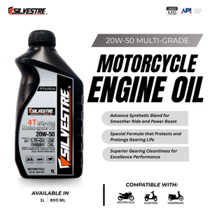 SILVESTRE Aceite mineral Aceite de motor de grado múltiple 1L 20W-50 API SL (Aceite de motor de motocicleta) - Product Image 6