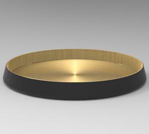 Plateau de conception moderne chaud de qualité supérieure pour la cuisine à manger assiette de forme ronde avec bordure dorée Dessert servant des aliments pour la maison et la cuisine - Product Image 6