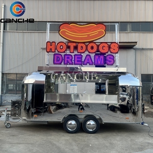 Remorques de restauration contemporaines entièrement équipées recommandées, remorque américaine pour café, thé, hamburger, hot-dog - Product Image 3
