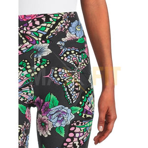 Leggings de gymnastique taille haute à imprimé floral pour femmes par MAXFIT ENTERPRISES Style sportif décontracté - Product Image 4