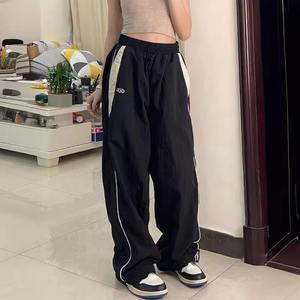 Custom Manufacturer <b>Trouser</b> Streetwear Baggy Oversized Man Windbreaker Pants Nylon Best Material Used Sweatpants for Men's - Product Image 5