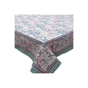 Mantel estampado de bloque de mano de algodón 100% de moda Diseños elegantes Precio al por mayor de alta calidad Técnica hecha a mano - Product Image 3