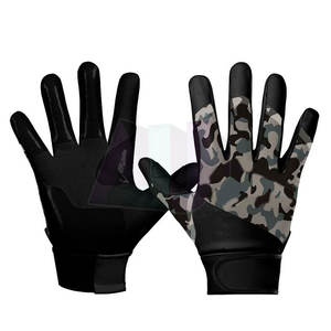 Guantes de Fútbol Americano de Cuero de Alta Gama con Ajuste Soportado, Sensación Ligera y Agarre Mejorado para Rendimiento en Todo Tipo de Clima - Product Image 1