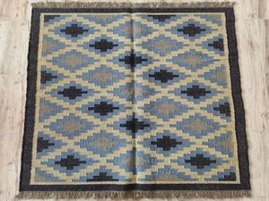 Kilim พรมปอกระเจาขนแกะทอมือพรมปูพื้นแบบชาวโบโฮพรมเส้นใยธรรมชาติเป็นมิตรกับสิ่งแวดล้อมสำหรับห้องนั่งเล่นห้องนอนห้องรับประทานอาหาร - Product Image 2