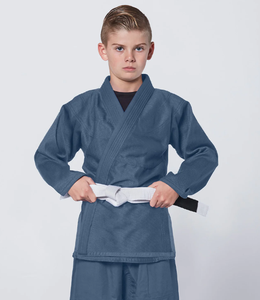 Kimono d'arts martiaux mixtes pour adultes, tendance, logo personnalisé, brésilien Patrolem vert, 100% coton, tissage perlé, 420 GSM, Royal - Product Image 1