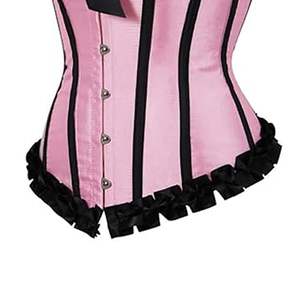 Vintage Style Satin Leather <b>Corset</b> New Design Body Shaping Shapewear for Women Adjustable <b>Laced</b> Outfit Dress Breathable OEM - Product Image 5