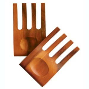 Cuillère à salade en bois main serveurs de salade faits à la main/couverts de vaisselle cuillère à mains de salade à vendre produit - Product Image 2