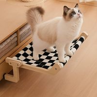 Hamac suspendu pour chat, lit pour chat à poser sur le rebord de la fenêtre et le balcon, design tendance en laine, portable et durable, lit de bain de soleil pour animaux de compagnie