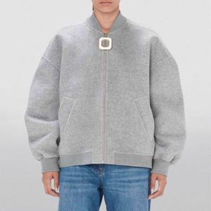 Chaqueta bomber de lana para hombre de alta calidad de fabricación personalizada OEM: Prendas de Vestir exteriores elegantes y cálidas para el invierno - Product Image 2