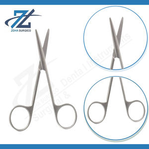 กรรไกรสเตนเลสสตีลทรงตรงยาว114มม. เครื่องมือผ่าตัดจากปากีสถาน - Product Image 3