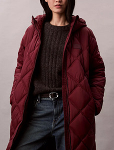 Conception personnalisée à capuche longue doudoune pour femmes Dernière qualité Parka Veste pour femmes résistant à l'eau matelassé pour femmes Nouvelle mode de vestes longues - Product Image 3