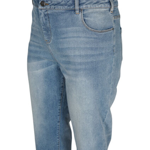 Pantalones vaqueros de cintura alta con dobladillo crudo para niñas y mujeres, pantalones vaqueros rectos con realce de glúteos, pantalones vaqueros vintage transpirables para mujeres - Product Image 4