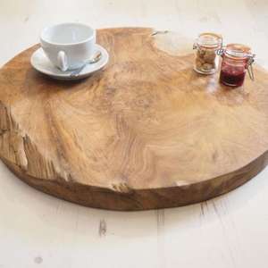 Tabla de cortar de madera de acacia resistente que evita que el cuchillo se agote mientras permite una fácil limpieza y un uso repetido - Product Image 1