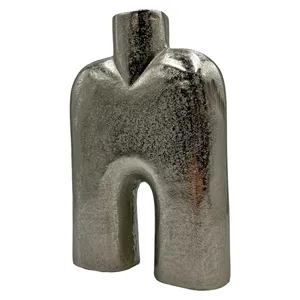 Vase en fer fait main de luxe, finition écologique, ZAHID EXPORTS, vase de table, best-seller, vase à fleurs haut de gamme, pièce de décoration pour villas, en fer - Product Image 1