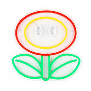Lampe en verre Mario Glass Neon Fire Flower - Product Image 2