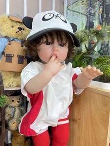 NPK 55cm jouet de noël pour enfant, princesse Reborn, poupée réaliste en Silicone - Product Image 5