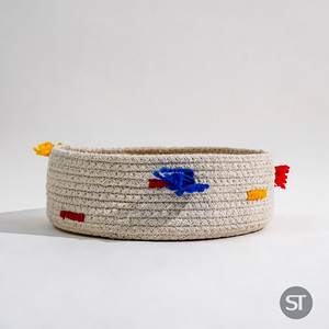 Elegante y moderno, multiusos, yute, algas marinas, cesta plegable, organizador de almacenamiento para el hogar, oficina y guardería, estante de almacenamiento de especias - Product Image 3