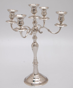 Menorah-candelabro de Metal para decoración festiva del hogar, soporte de vela de boda, decoración de cena y comedor - Product Image 3