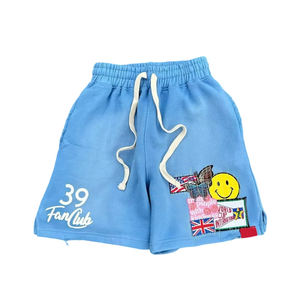 เสื้อผ้าแนวสตรีทของผู้ชายผ้าคอตตอนผ้าคอตตอนผ้าเกล็ดปลาแบบสั้นระบายเหงื่อออกแบบได้ตามต้องการใช้กันแดดได้เอง - Product Image 1