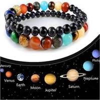 Bracelet de pierres précieuses naturelles Système solaire Vente en gros de bijoux faits à la main en agate d'Amayra Cristaux Exportations Inde