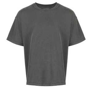 <b>High</b> Gsm Oversized Heavy Washed Customized T-Shirt 320g Garment Men's <b>Tshirt</b> for Men With Rib Collar 2025 - Product Image 5