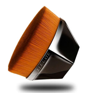 แปรงแต่งหน้าแบบแบนสำหรับรองพื้นชนิดน้ำ ด้ามไม้ ขนแปรงสังเคราะห์คุณภาพนุ่ม แปรงเดี่ยวสำหรับคอนทัวร์ใบหน้า - Product Image 3