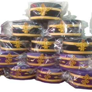 Corona Masónica de la Orden de la Estrella de Oriente, Gorra Morada, Talla 59 - Product Image 3