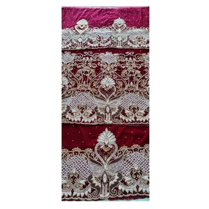 Tissu George indien de haute qualité pour les robes de soirée filles meilleur prix broderie de travail lourd somali George Wrapper tissé - Product Image 5