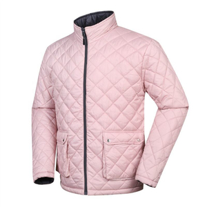 New Arrival Mens Slim Fit Puffer Jacket Full <b>Zipper</b> Quilted Puffer Jacket Winter <b>Coat</b> Custom Outerwear - Product Image 2