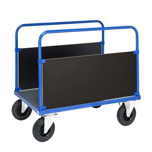 Industrial and Shopping <b>Platform</b> <b>Trolley</b> with Four- and Three-Wheel Options Enclosed Frame OEM Support for Warehouse Storage - Product Image 1