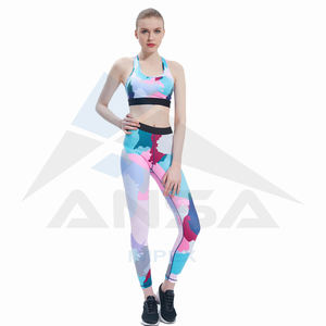 Conjuntos de Yoga de cintura alta de la mejor calidad, medias sublimadas para adultos, ropa de entrenamiento de invierno, prendas de vestir para gimnasio, ropa deportiva, conjuntos de gimnasio ajustados con estampado - Product Image 1