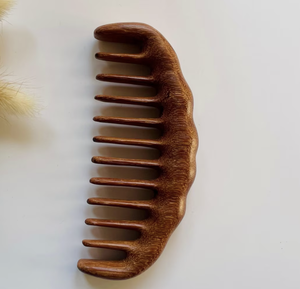 Peine de Madera Biodegradable con Logotipo Personalizado, con Dientes de Bambú, Juego de Cepillos para Masaje del Cuero Cabelludo, para el Cuidado de la Belleza y la Barba - Product Image 5