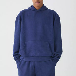 Conjunto de 2 Piezas de Chándal de Invierno para Hombre, 100% Algodón, Diseño Personalizado con Impresión por Transferencia de Calor, Pantalones Jogger Acampanados y Sudadera con Capucha - Product Image 6