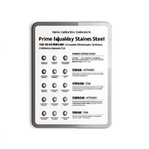 NORTH CHINA STEEL Tôle d'acier inoxydable 316L Série 300 Finition HL ASTM A240 Ustensiles de cuisine - Product Image 2
