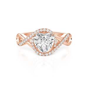 แหวนหมั้นเพชรแบบกำหนดเอง Jeulia Infinity Heart - Product Image 1